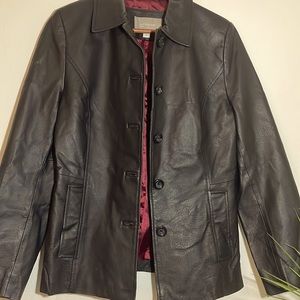 Croft and barrow leather women’s jacket